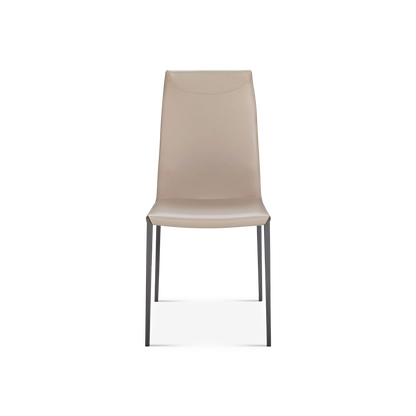 Maya Flex - Chaise de salle à manger en cuir par Cattelan Italia