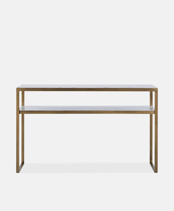 Evert - Console en marbre et laiton antique