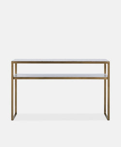 Evert - Console en marbre et laiton antique