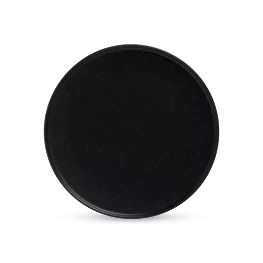 Caviar - Assiette à bord relevé en porcelaine