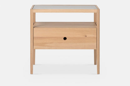 Spindle - Table de chevet en chêne par Ethnicraft
