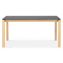 Vinci - Glass Top & Wood Base Dining Table