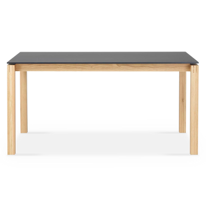 Vinci - Glass Top & Wood Base Dining Table