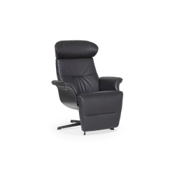 Time Out - Leather Reclining Armchair with Integrated Footrest by Conform