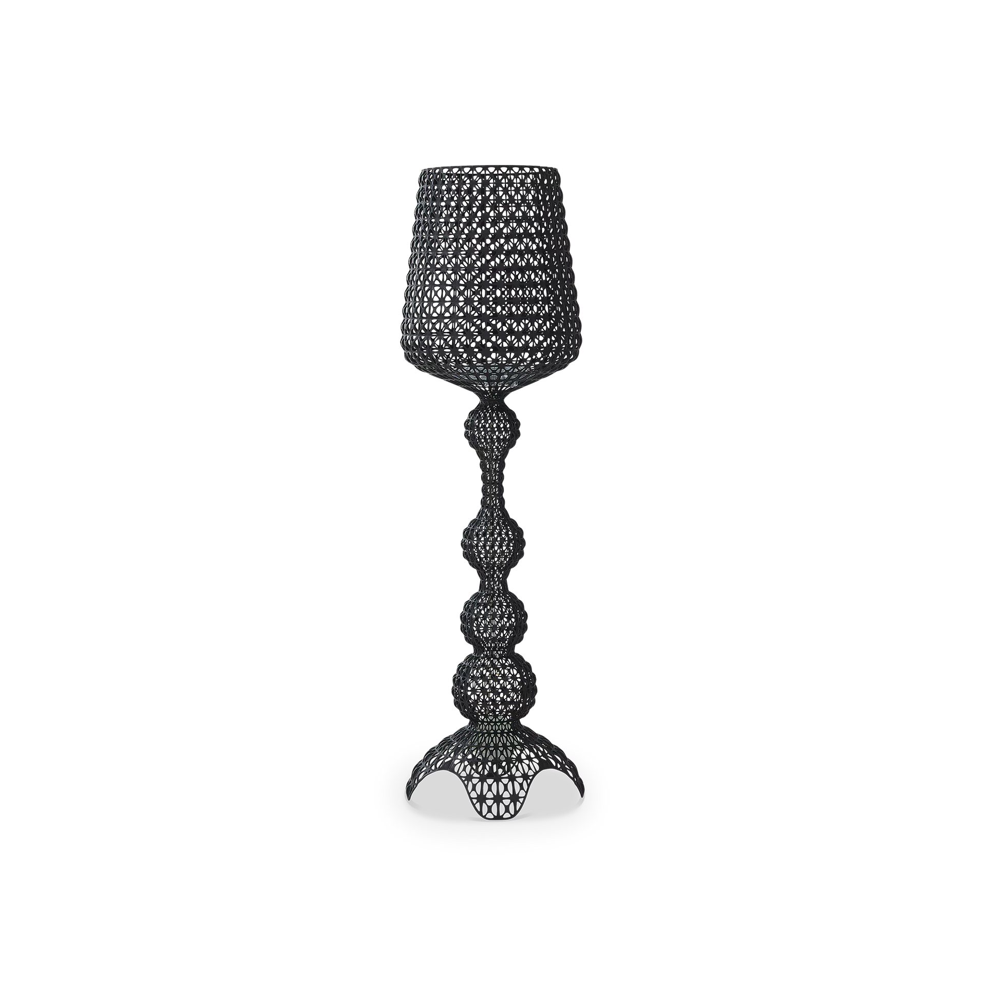 Kartell Kabuki フロアスタンド ブラック Kabuki, Openwork Texture Floor Lamp | Maison Corbeil – Must Société