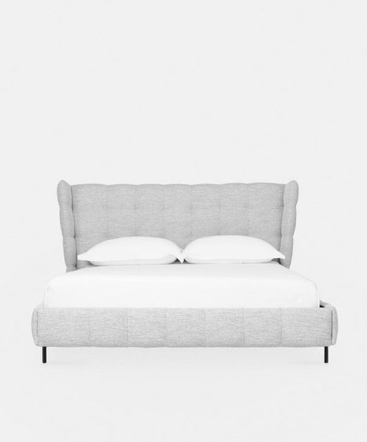 Mario - Upholstered Bed with Tufted Headboard by Furninova