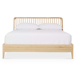 Spindle - Natural Oak Bed by Ethnicraft