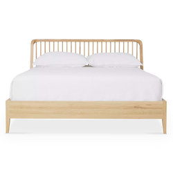 Spindle - Natural Oak Bed by Ethnicraft