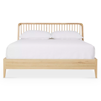 Spindle - Natural Oak Bed by Ethnicraft