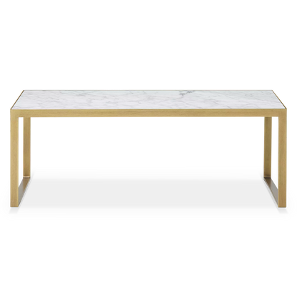 Evert - Table basse en marbre et en laiton