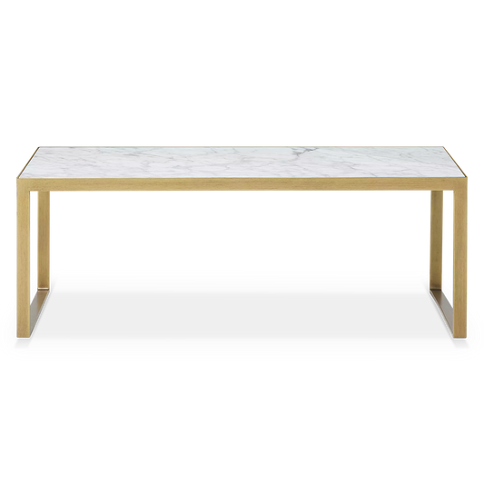 Evert - Table basse en marbre et en laiton