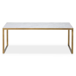 Evert - Table basse en marbre et en laiton