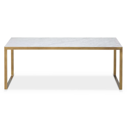 Evert - Table basse en marbre et en laiton