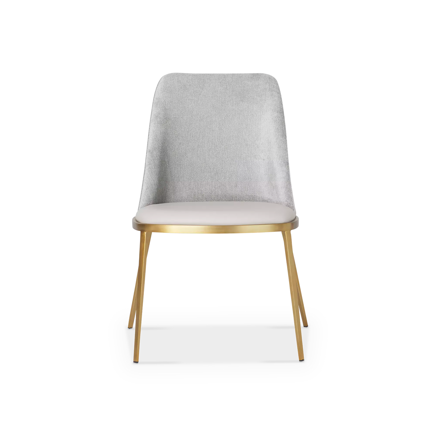 Dover - Chaise de salle à manger en cuir et velours
