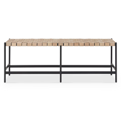 Omari - Leather Bench