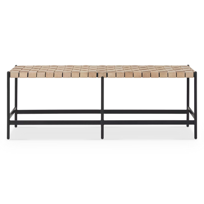 Omari - Leather Bench