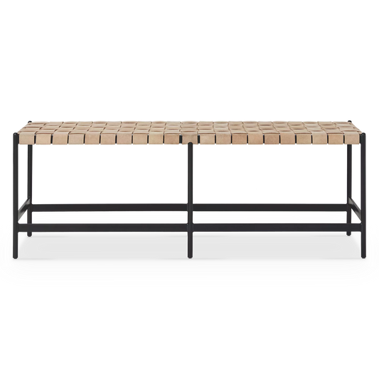 Omari - Banc en cuir