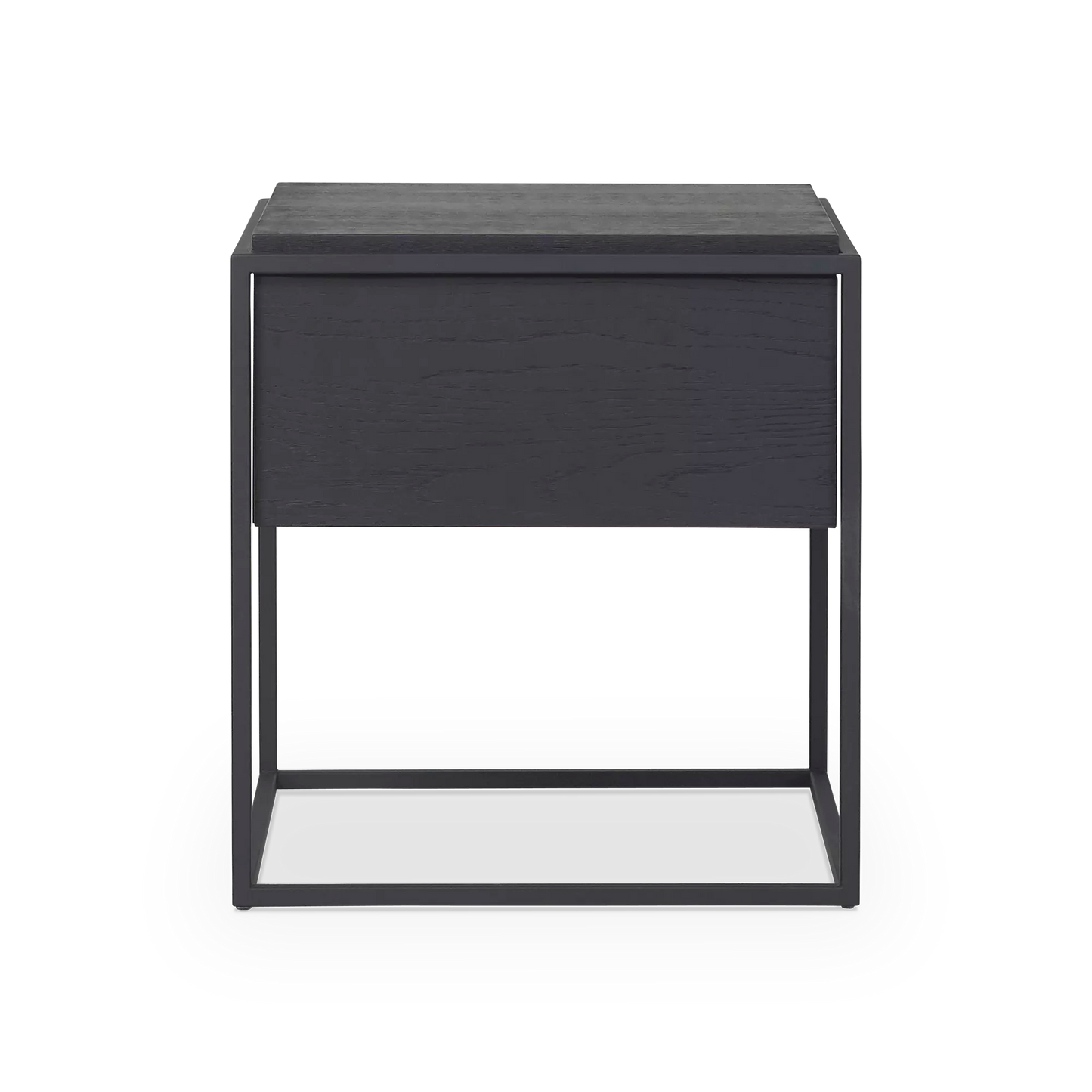 Monolit - Table de chevet en chêne noir par Ethnicraft