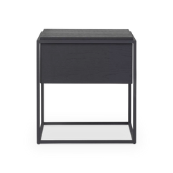 Monolit - Table de chevet en chêne noir par Ethnicraft