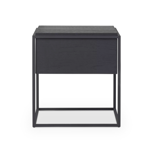 Monolit - Table de chevet en chêne noir par Ethnicraft