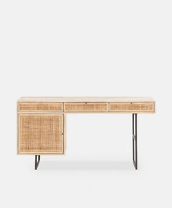 Carmel - Desk with Rattan Drawers