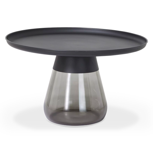 Duverre - Table basse en verre fumé