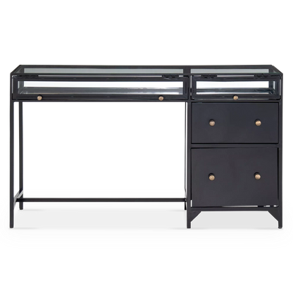 Shadow Box - Glass Top Desk