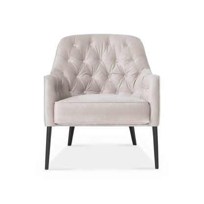 Ellington - Fauteuil capitonné en velours
