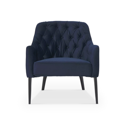 Ellington - Fauteuil capitonné en velours