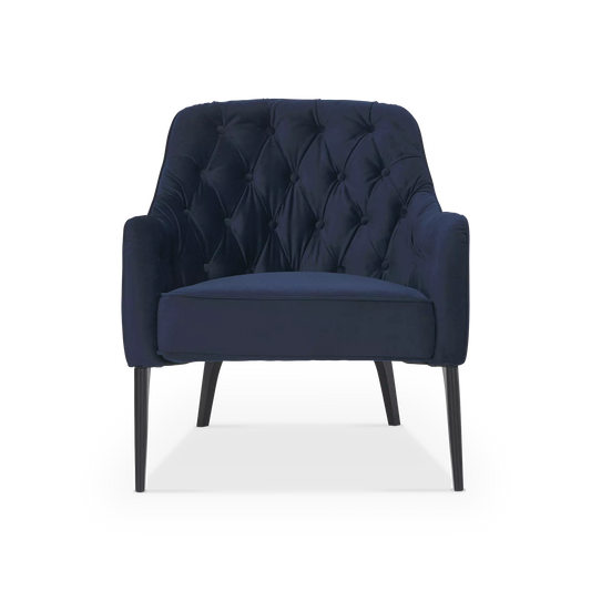Ellington - Fauteuil capitonné en velours