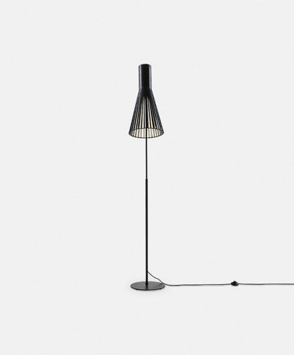 Calel - Lampe sur pied en lattes de bois