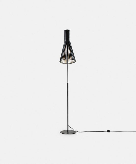 Calel - Floor Lamp with Wood Slat Shade