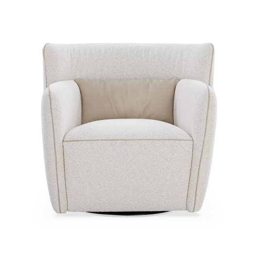 Tulip - Bouclé Fabric Swivel Chair by Gamma