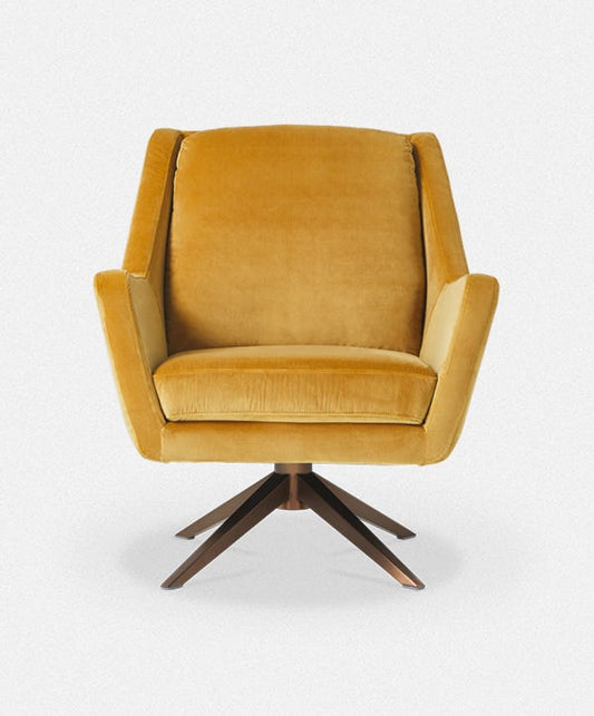 Greta - Swivel Armchair with Pyramidal Base