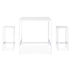 Seaside - Outdoor Dining Set in Galvanized Iron