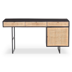Carmel - Desk with Rattan Drawers