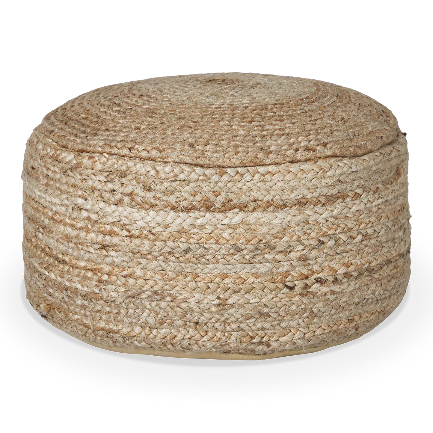 Clendon - Round Woven Pouf