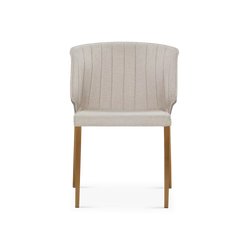 Zayden - Chaise de salle à manger avec surpiqûres à canaux