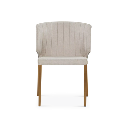 Zayden - Chaise de salle à manger avec surpiqûres à canaux