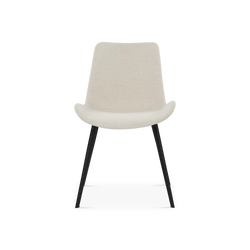 Hype - Chaise de salle à manger en tissu bouclé