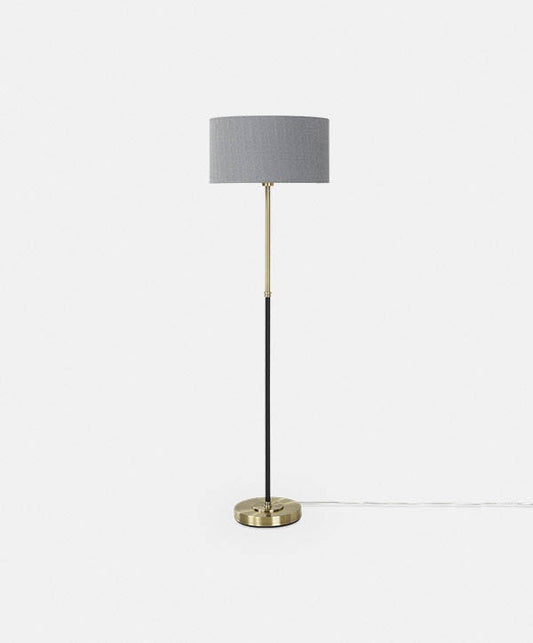 Bergen - Lampe sur pied en laiton antique
