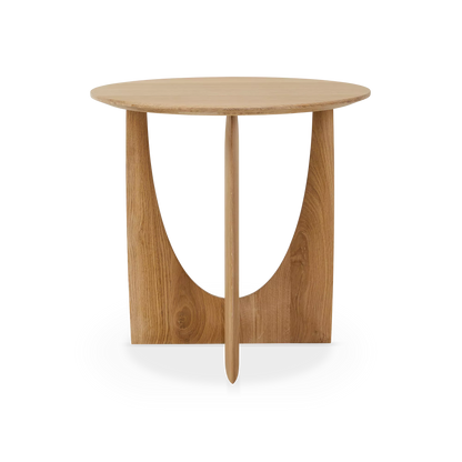 Geometric - Table d’appoint en bois massif par Ethnicraft
