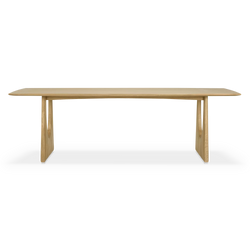 Geometric - Table de salle à manger en chêne massif par Ethnicraft