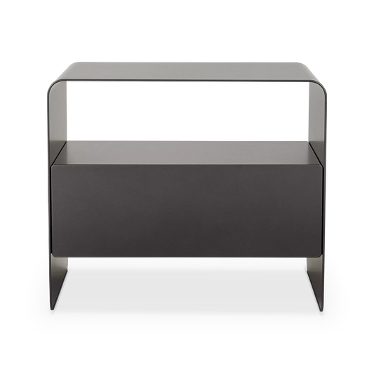 Foglio - Table de chevet en métal par Flou