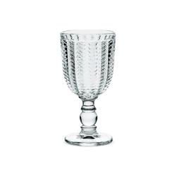 Herringbone Wine Glass
