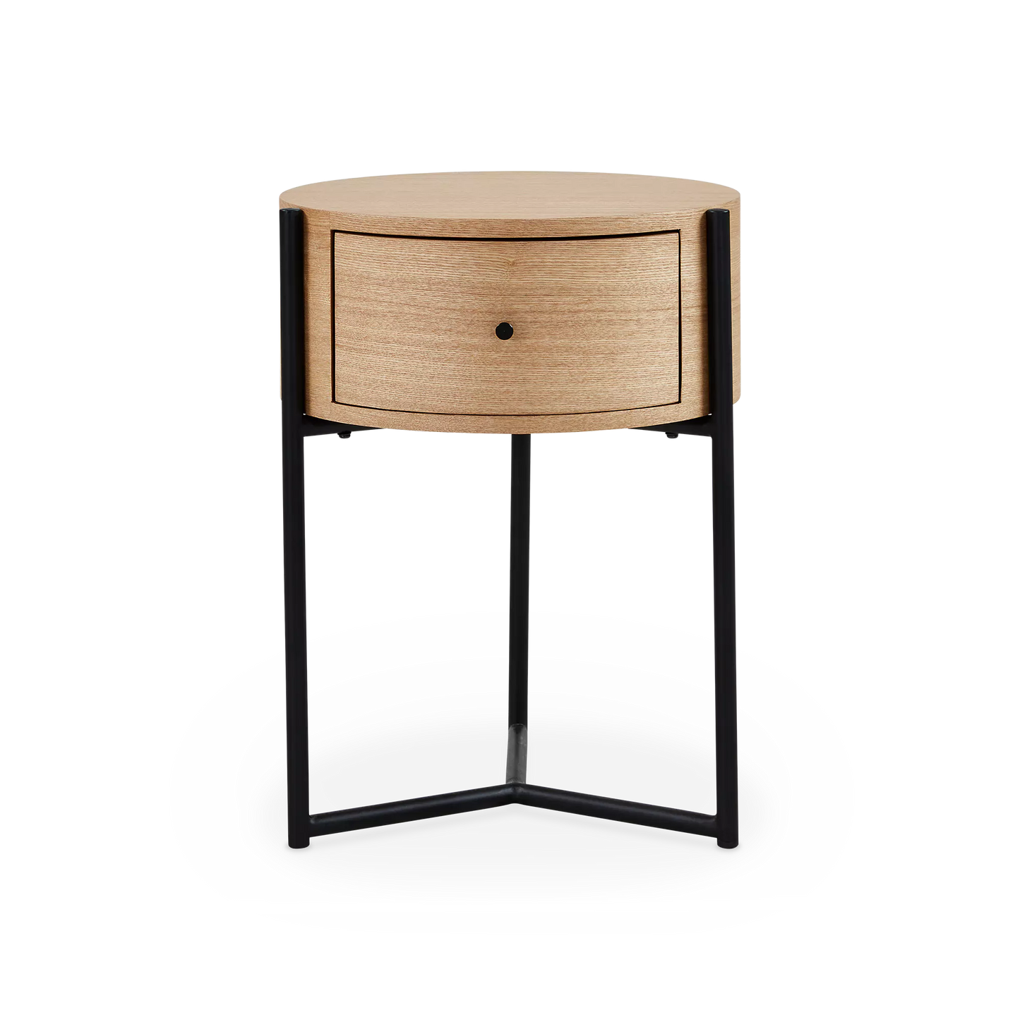 Saha - Ash Wood Round Side Table