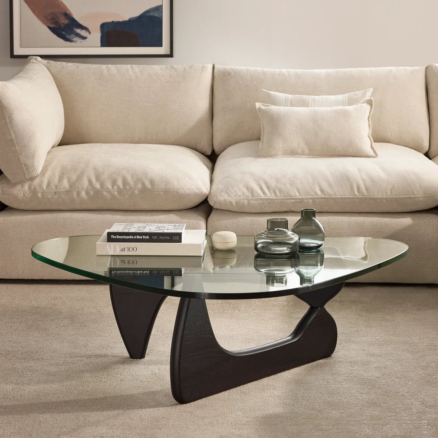 Natura - Wood and Glass Coffee Table