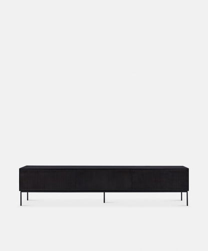 Grooves - Teak Wood TV Stand by Ethnicraft