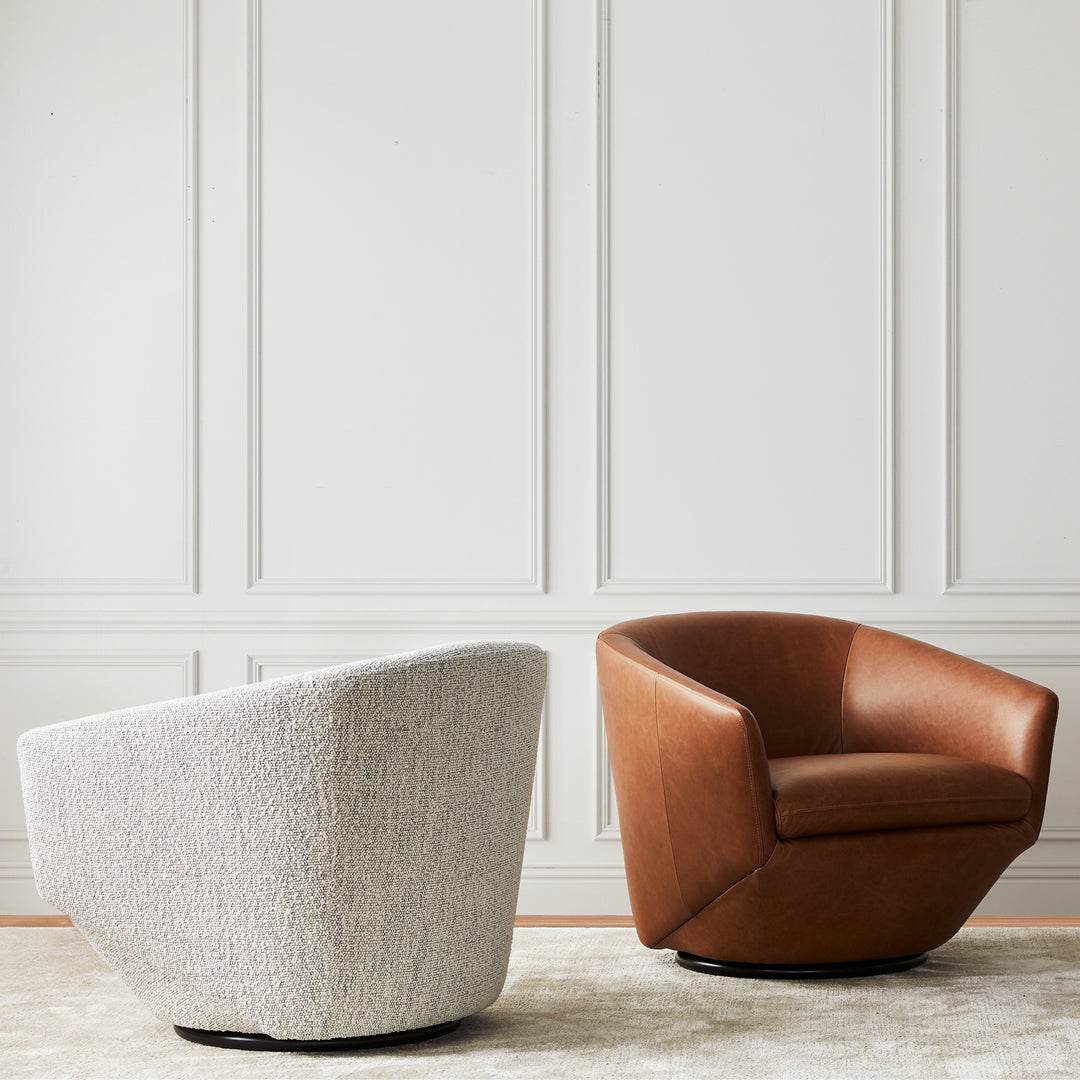 Dinant - Fauteuil pivotant en tissu