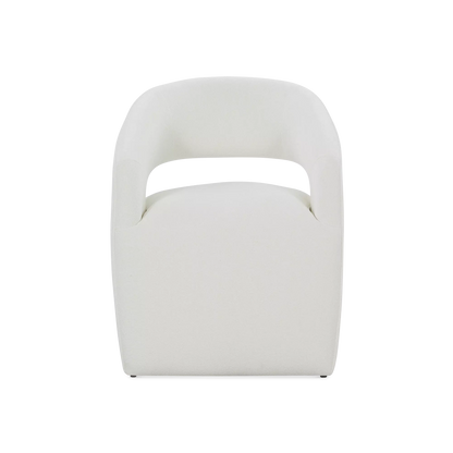 Aimée - Chaise de salle à manger à roulettes